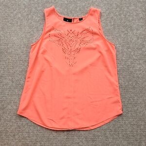 Scotch & Soda Medium Tank Top Neon Pink Sleeveless Shirt Oversized Flowy Boho